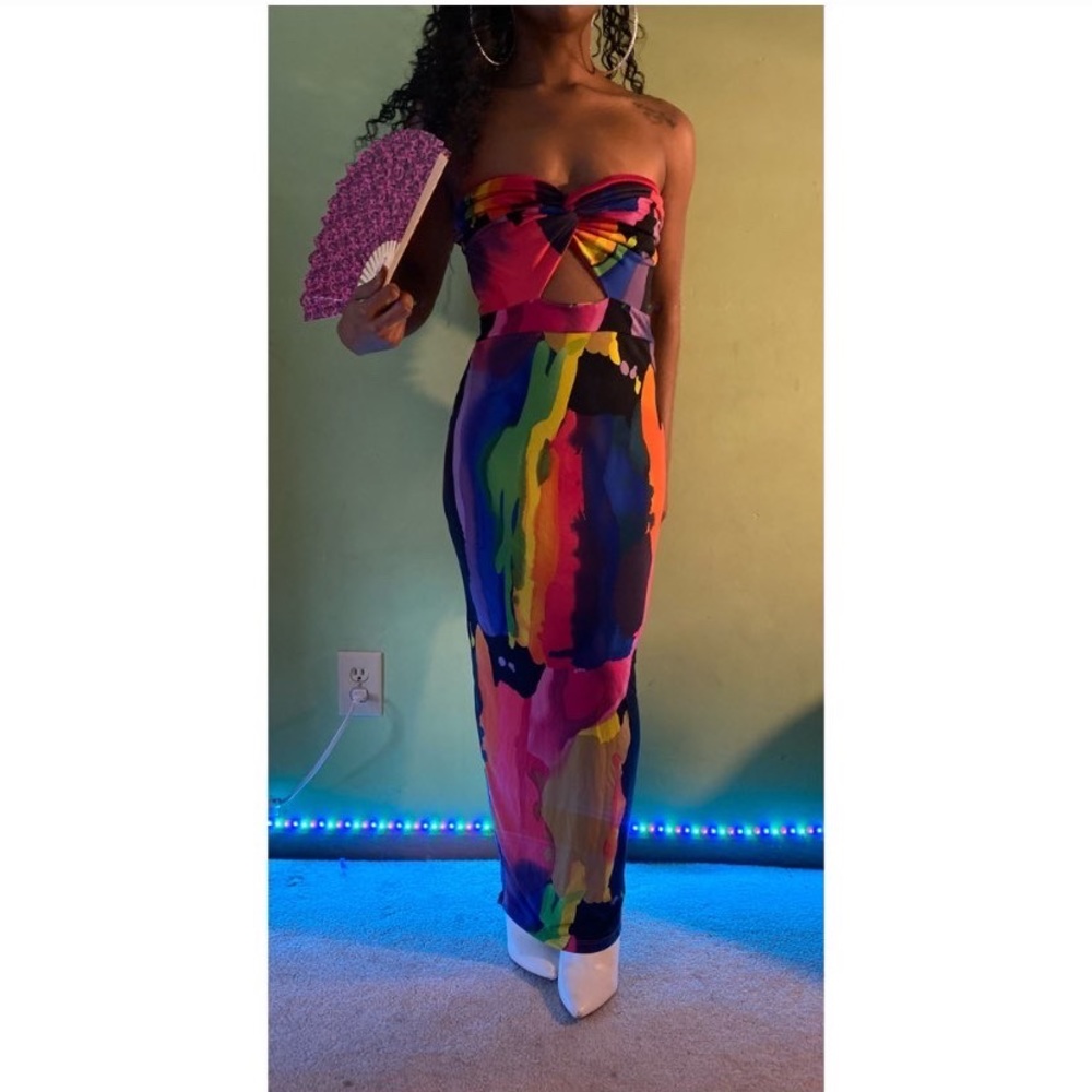 Multicolor maxi dress
